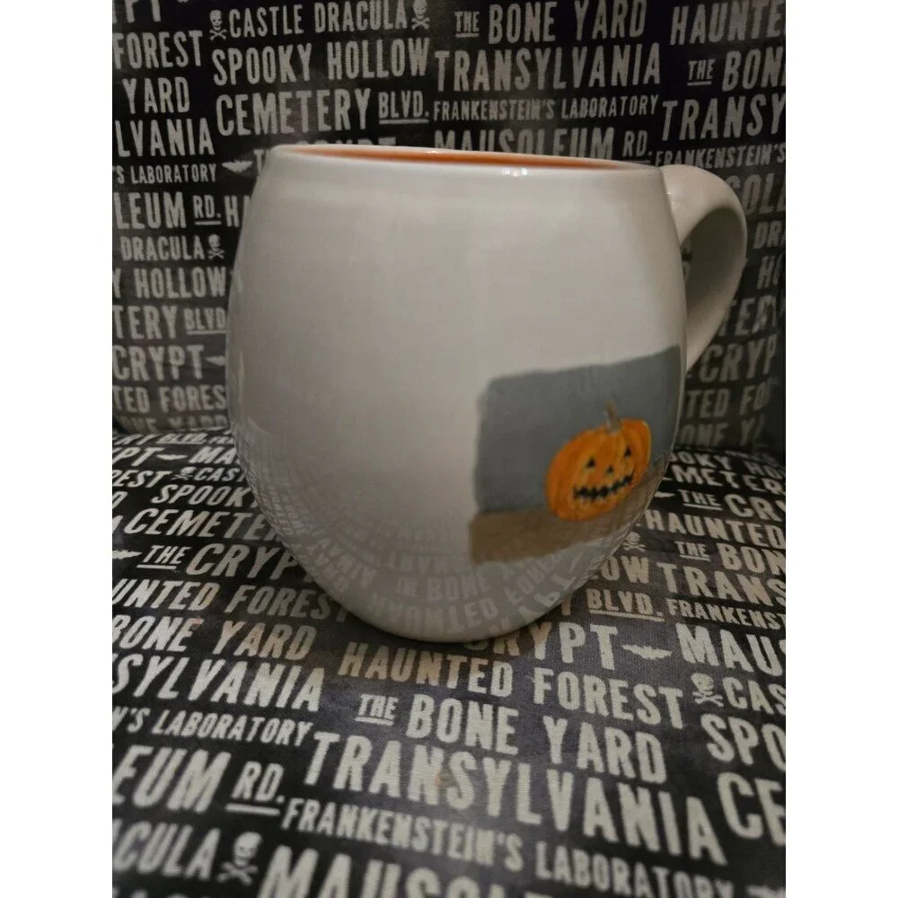Rae Dunn Happy Halloween Pumpkin Icon Coffee Mug